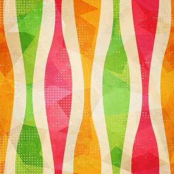 Vintage seamless pattern with grunge effect Illustrazione stock