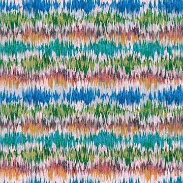 Vintage seamless pattern in Ikat style. Pattern for holidays in retro style.. Stock Illustration