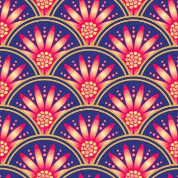 Vintage seamless pattern with Stock Illustration