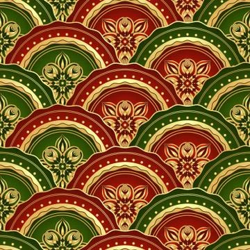 Vintage seamless pattern Stock Illustration