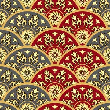 Vintage seamless pattern Stock Illustration