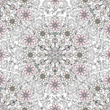 Vintage seamless pattern Stock Illustration