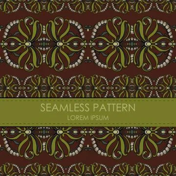 Vintage seamless pattern Stock Illustration