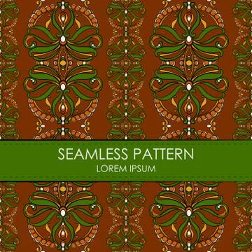 Vintage seamless pattern Stock Illustration