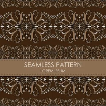Vintage seamless pattern Stock Illustration