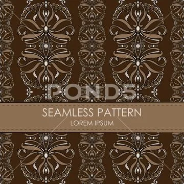 Vintage seamless pattern Stockillustratie
