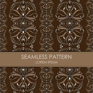 Vintage seamless pattern Stock Illustration