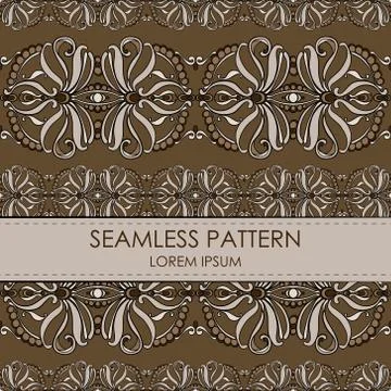 Vintage seamless pattern Stock Illustration