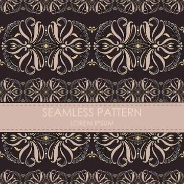 Vintage seamless pattern Stock Illustration
