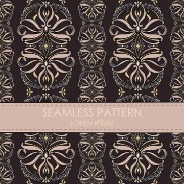 Vintage seamless pattern Stock Illustration