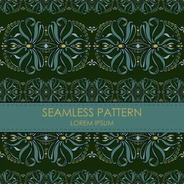 Vintage seamless pattern Stock Illustration