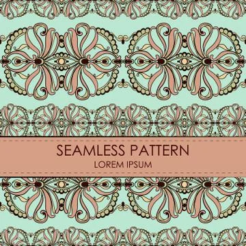 Vintage seamless pattern Stock Illustration