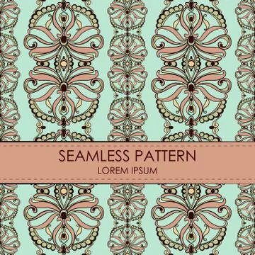 Vintage seamless pattern Stock Illustration