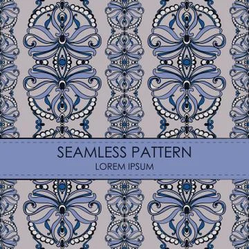 Vintage seamless pattern Stock Illustration