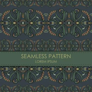Vintage seamless pattern Stock Illustration