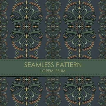 Vintage seamless pattern Stock Illustration