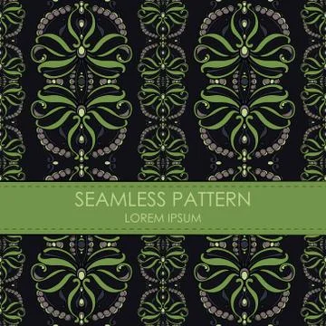 Vintage seamless pattern Stock Illustration