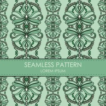 Vintage seamless pattern Stock Illustration