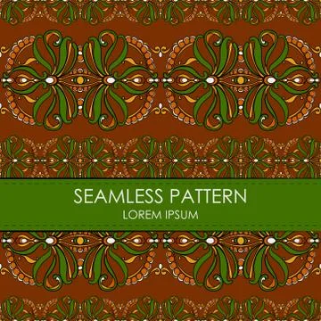 Vintage seamless pattern Stock Illustration
