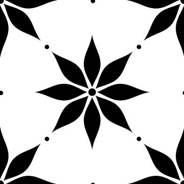 Vintage Seamless Pattern with Minimalistic Elegant Mandala Stock Illustration