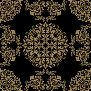 Vintage seamless pattern. Seamless template for your design. Stock Illustration