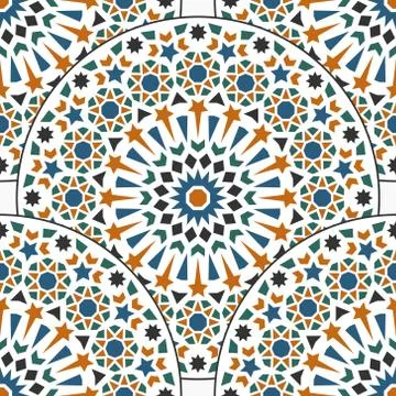 Vintage seamless pattern. Seamless template for your design. Stock Illustration