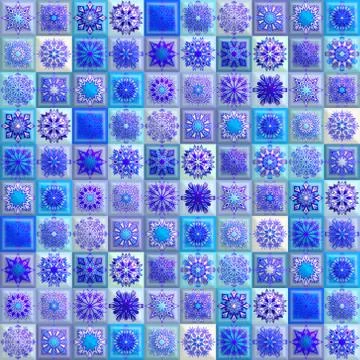 Vintage seamless pattern with tile patchwork elements. Stockillustratie