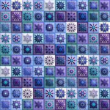 Vintage seamless pattern with tile patchwork elements. イラスト素材