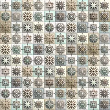 Vintage seamless pattern with tile patchwork elements. Illustrazione stock