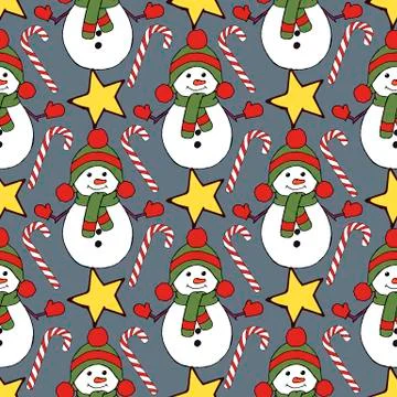 Vintage seamless pattern with vector holly pattern for paper design. Happy new Stockillustratie