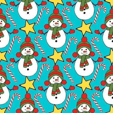 Vintage seamless pattern with vector holly pattern for paper design. Happy new Stock Illustration