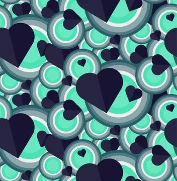 Vintage Seamless Romantic Pattern Stock Illustration