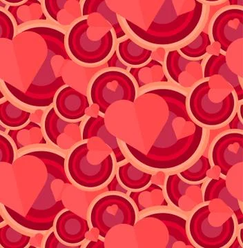 Vintage Seamless Romantic Pattern Stock Illustration