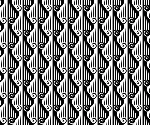 Vintage seamless seamless pattern. As Damask baroque style . Black and white Stock Illustration