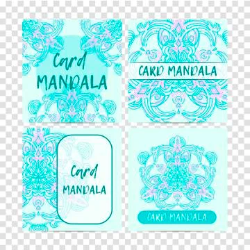 Vintage set decorative elements. Card or invitation, hand drawn background Stock Illustration