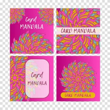 Vintage set decorative elements. Card or invitation, hand drawn background Stock Illustration