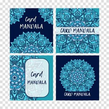 Vintage set decorative elements. Card or invitation, hand drawn background Stock Illustration