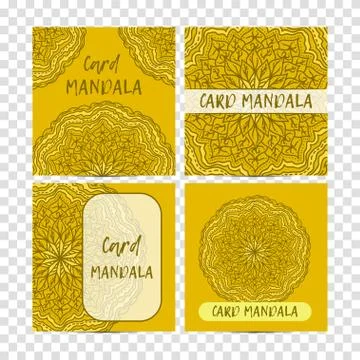 Vintage set decorative elements. Card or invitation, hand drawn background Stock Illustration