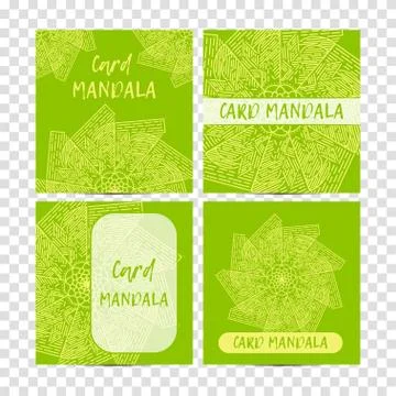 Vintage set decorative elements. Card or invitation, hand drawn background Stock Illustration