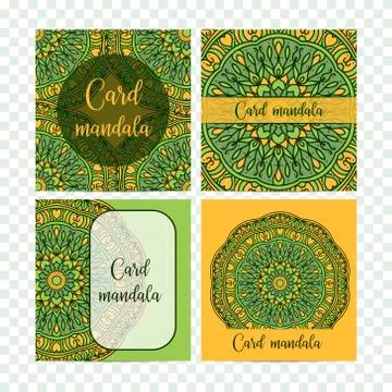 Vintage set decorative elements. Card or invitation, hand drawn background. O Stock Illustration
