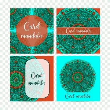 Vintage set decorative elements. Card or invitation, hand drawn background. O Stock Illustration