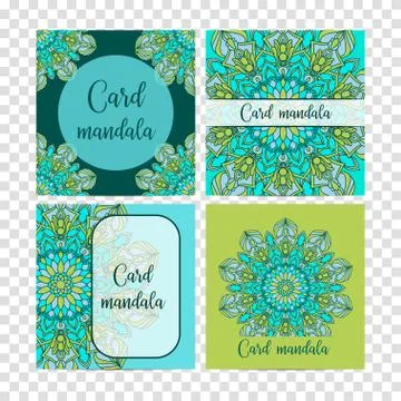 Vintage set decorative elements. Card or invitation, hand drawn background. O Stock Illustration