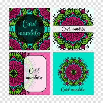 Vintage set decorative elements. Card or invitation, hand drawn background. O Stock Illustration