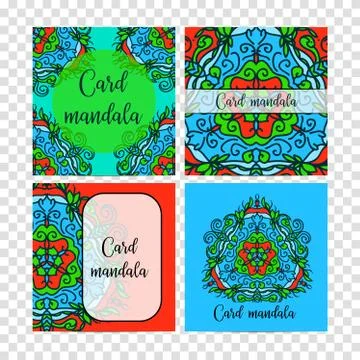 Vintage set decorative elements. Card or invitation, hand drawn background. O Stock Illustration