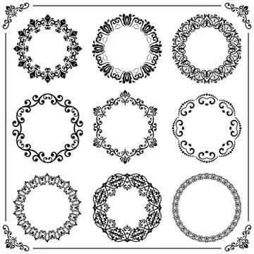 Vintage Set of Elements Stock Illustration