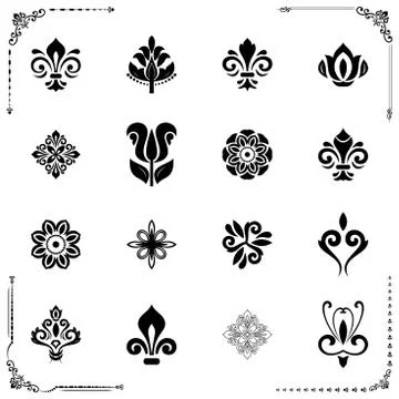 Vintage Set of Elements Stock Illustration