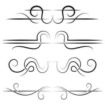 Vintage set vector Illustrazione stock