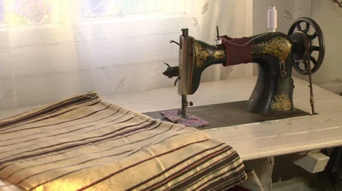 Vintage Sewing Machine Stockbeeldmateriaal 38746883