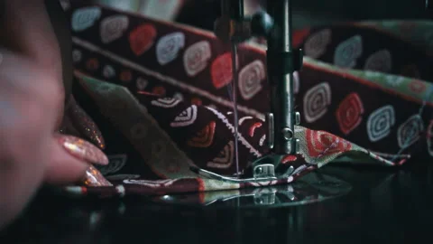 Vintage Sewing Machine Needle in Motion Slow Mo Stock Footage 237781487