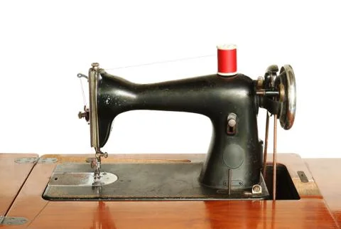 Vintage sewing machine Stock Photos